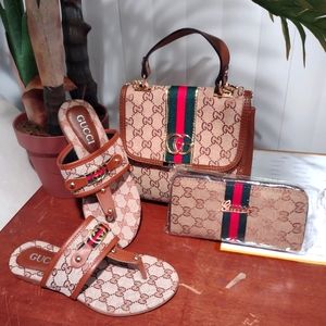 Purse,Wallet, and Shoe Set